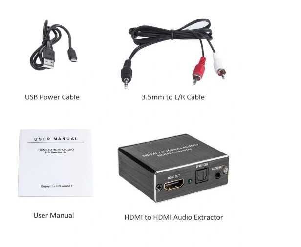 amanka 4k hdmi audio extractor konwerter vv