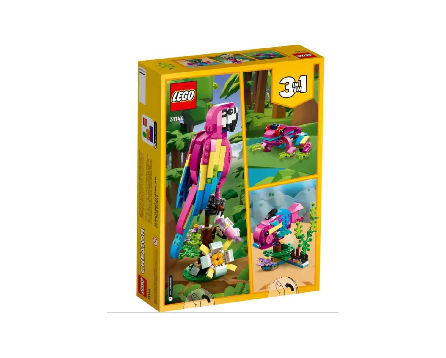 HIT Lego Egzotyczna różowa papuga 3w1 OKAZJA !!!