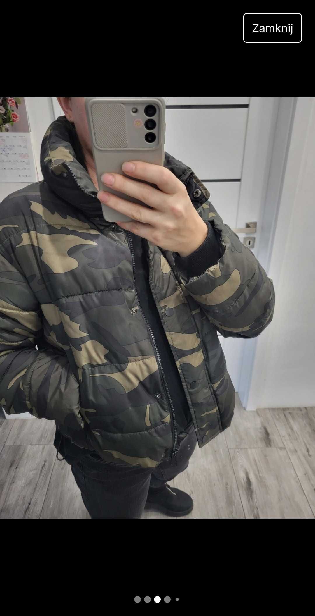 Kurtka pikowana moro Primark rozm M