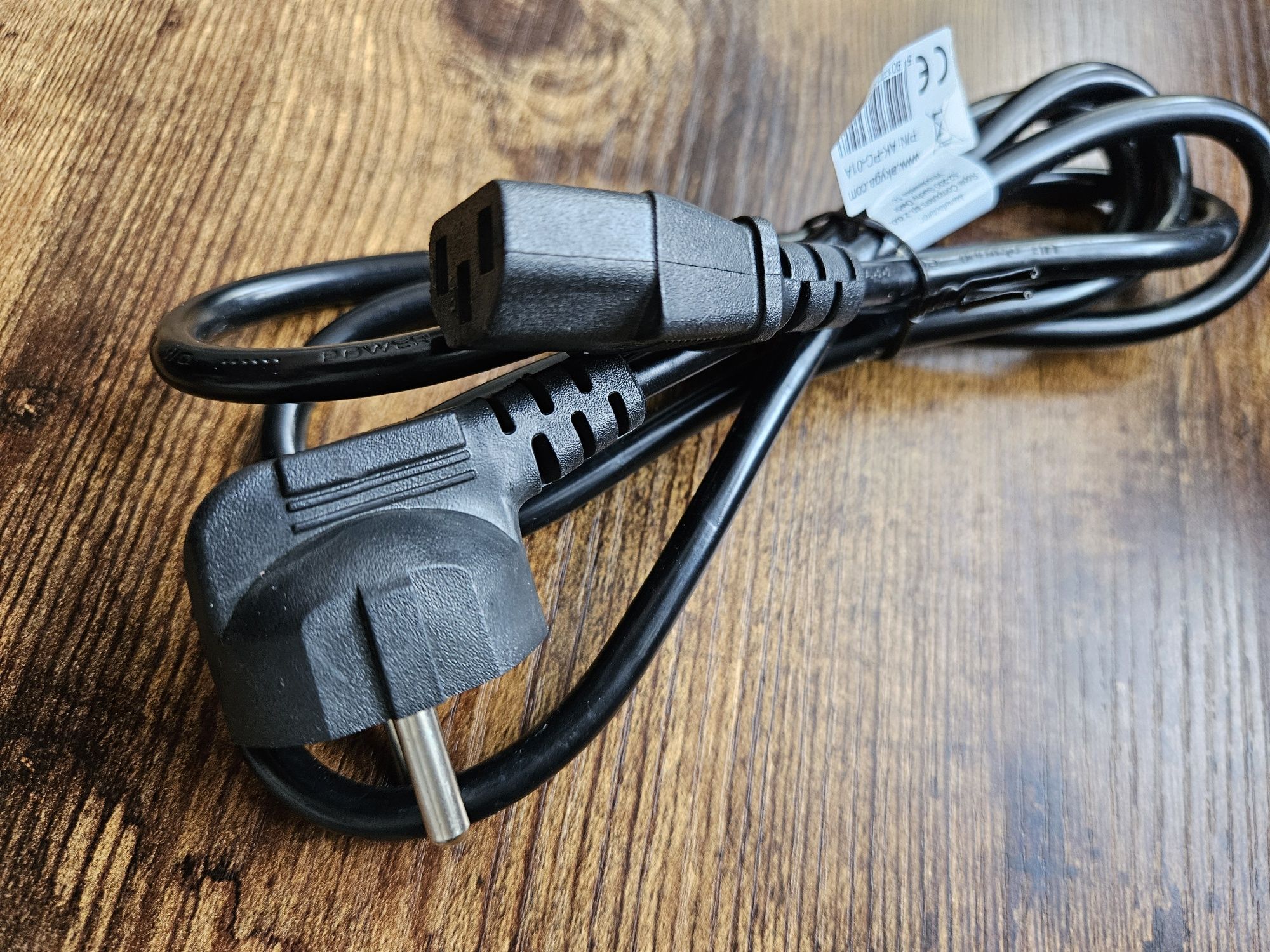 Nowy Kabel Zasilający do Komputera Monitora 3 PIN ATX 1,5 metra