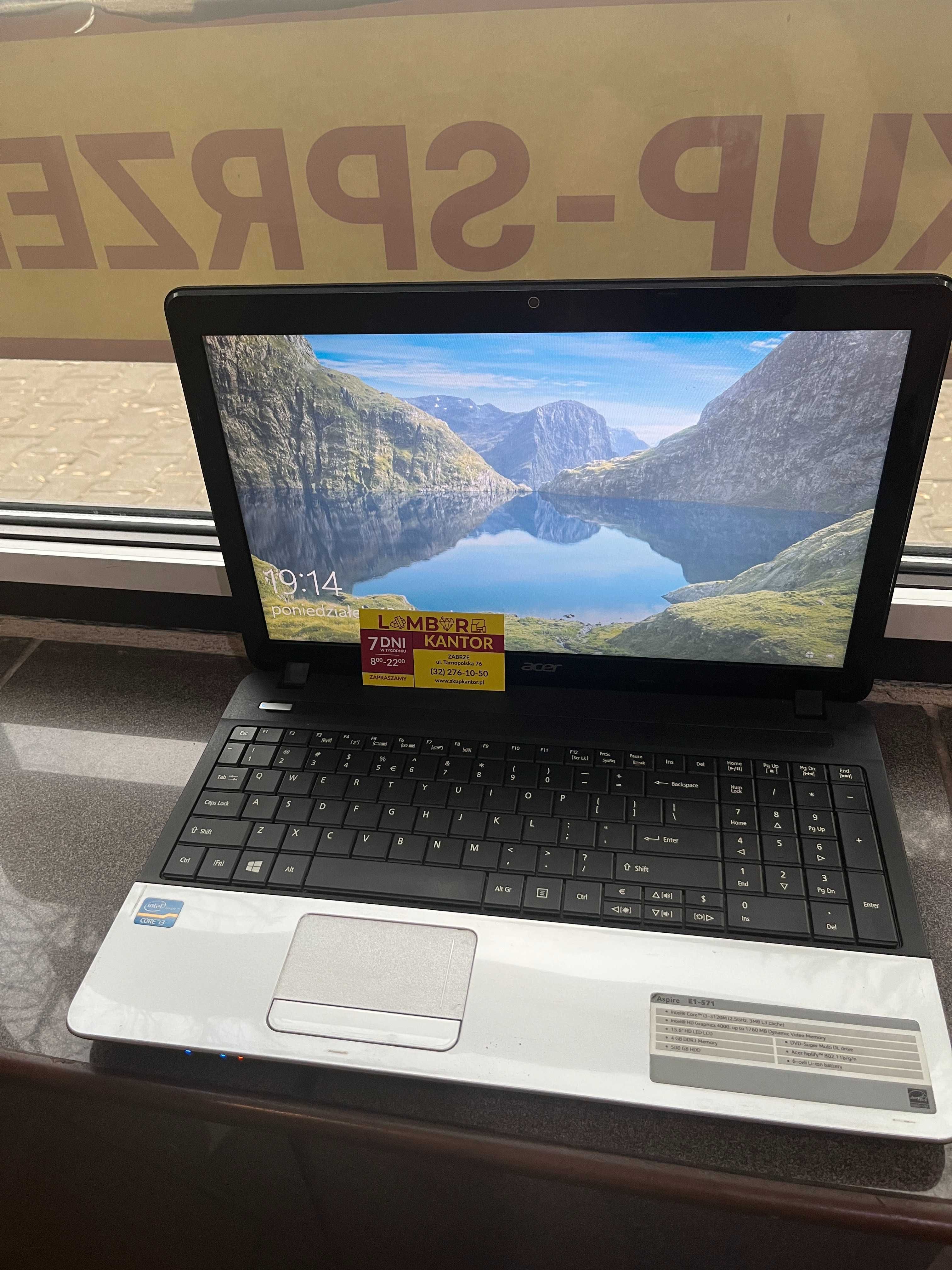 [909/22] Laptop Acer Aspire E1-571 4/512GB