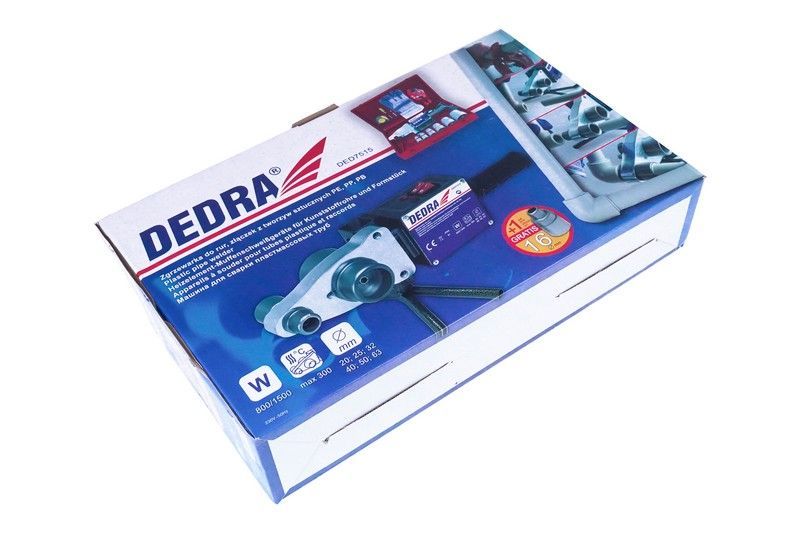 Zgrzewarka Do Rur 800/1500W 7Szt Walizka Metal. Dedra