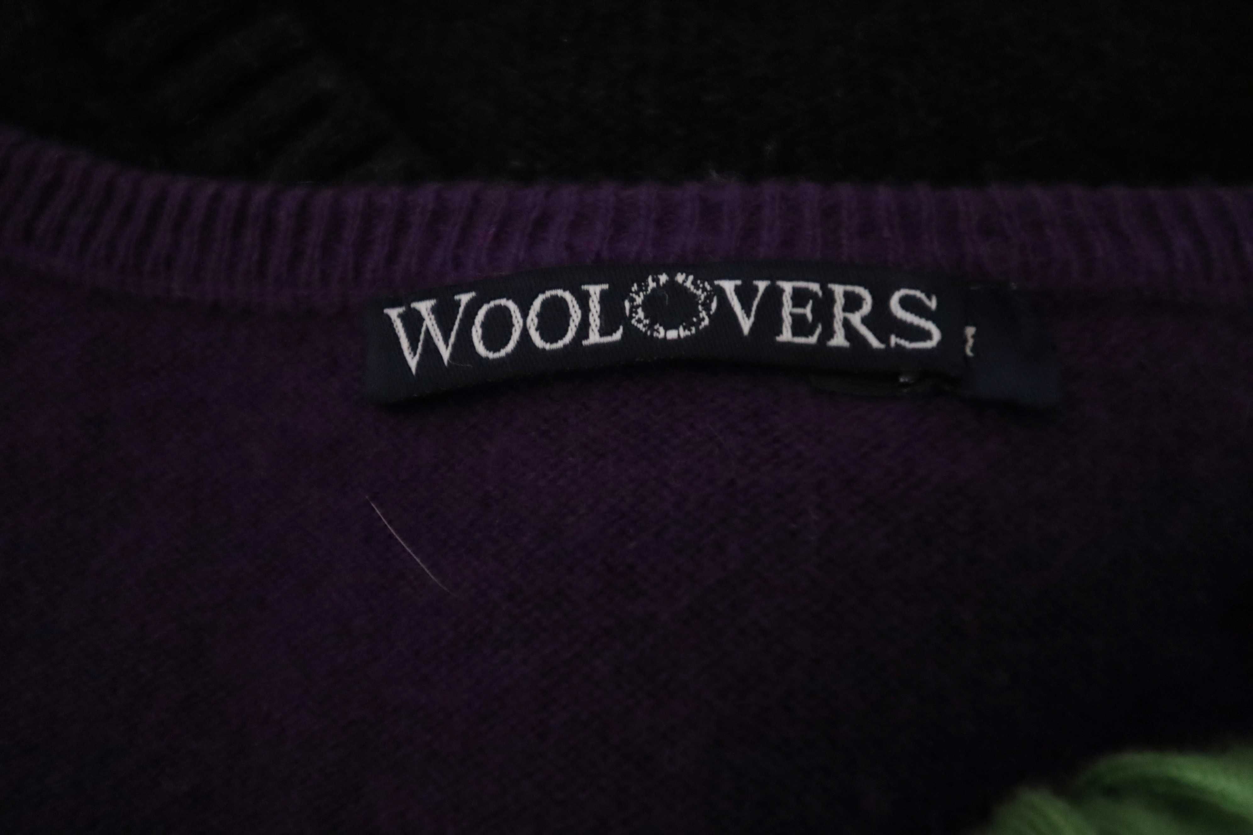 Wełniano-kaszmirowy kardigan sweter WoolOvers wełna kaszmir S Woolmark