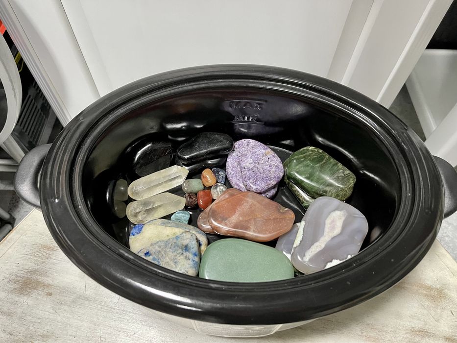 Комплект для стоунтерапіі з напів дорогоцінного каміння