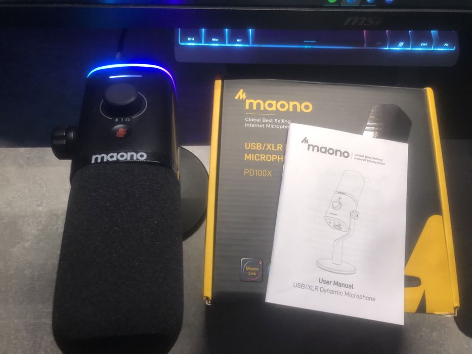 Мікрофон Maono pd100x/Ідеально для геймерів та стрімерів!!