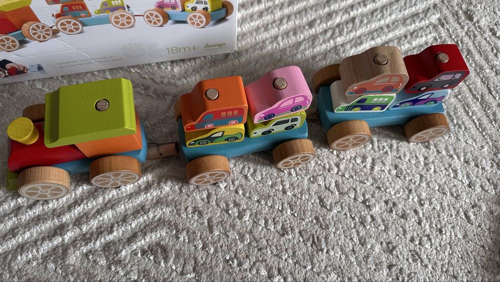 Деревяний потяг констуктор + 18 місяців