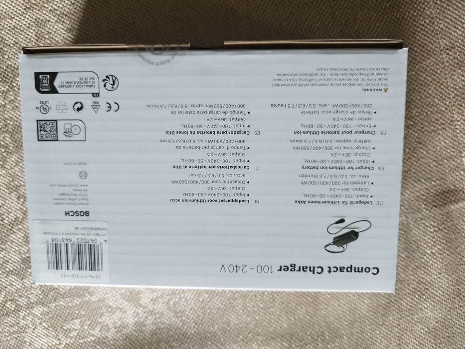 Ładowarka Org Bosch 2 a 36v Nowa