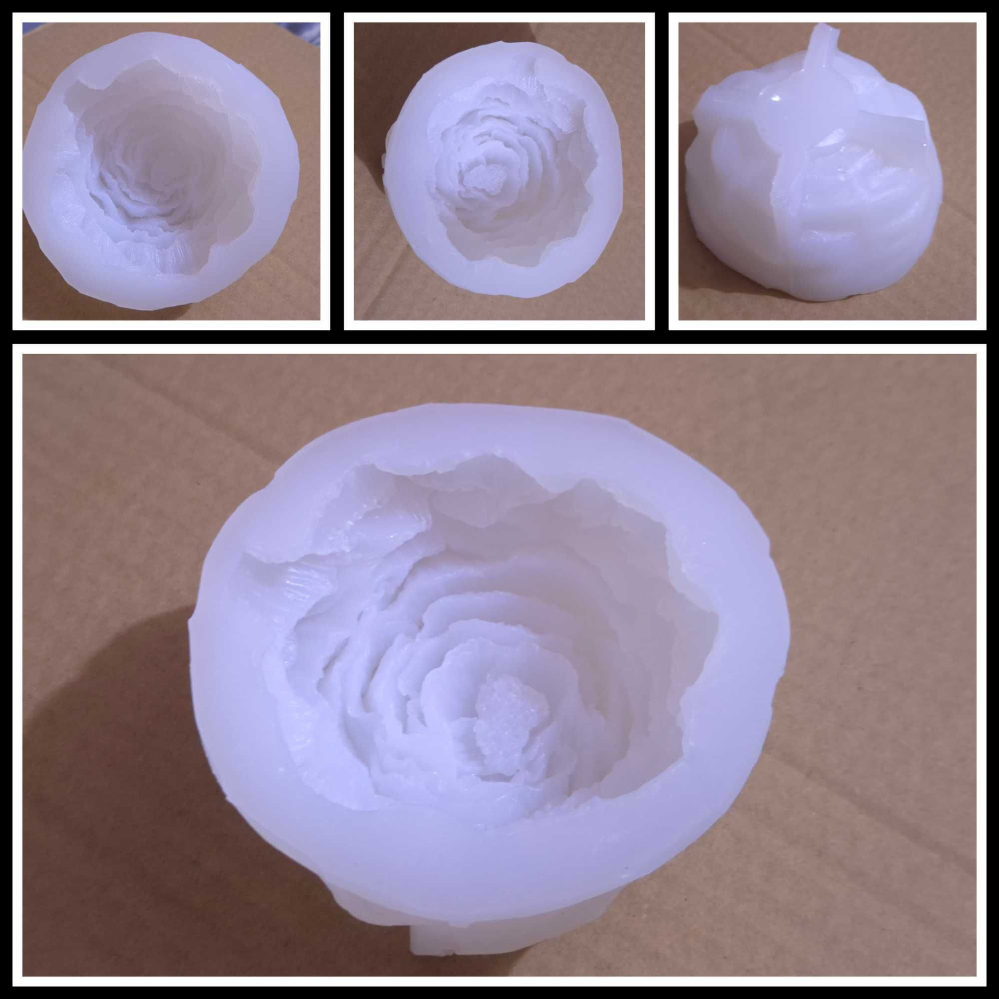 Molde em silicone p/ vela - 'Rosa'