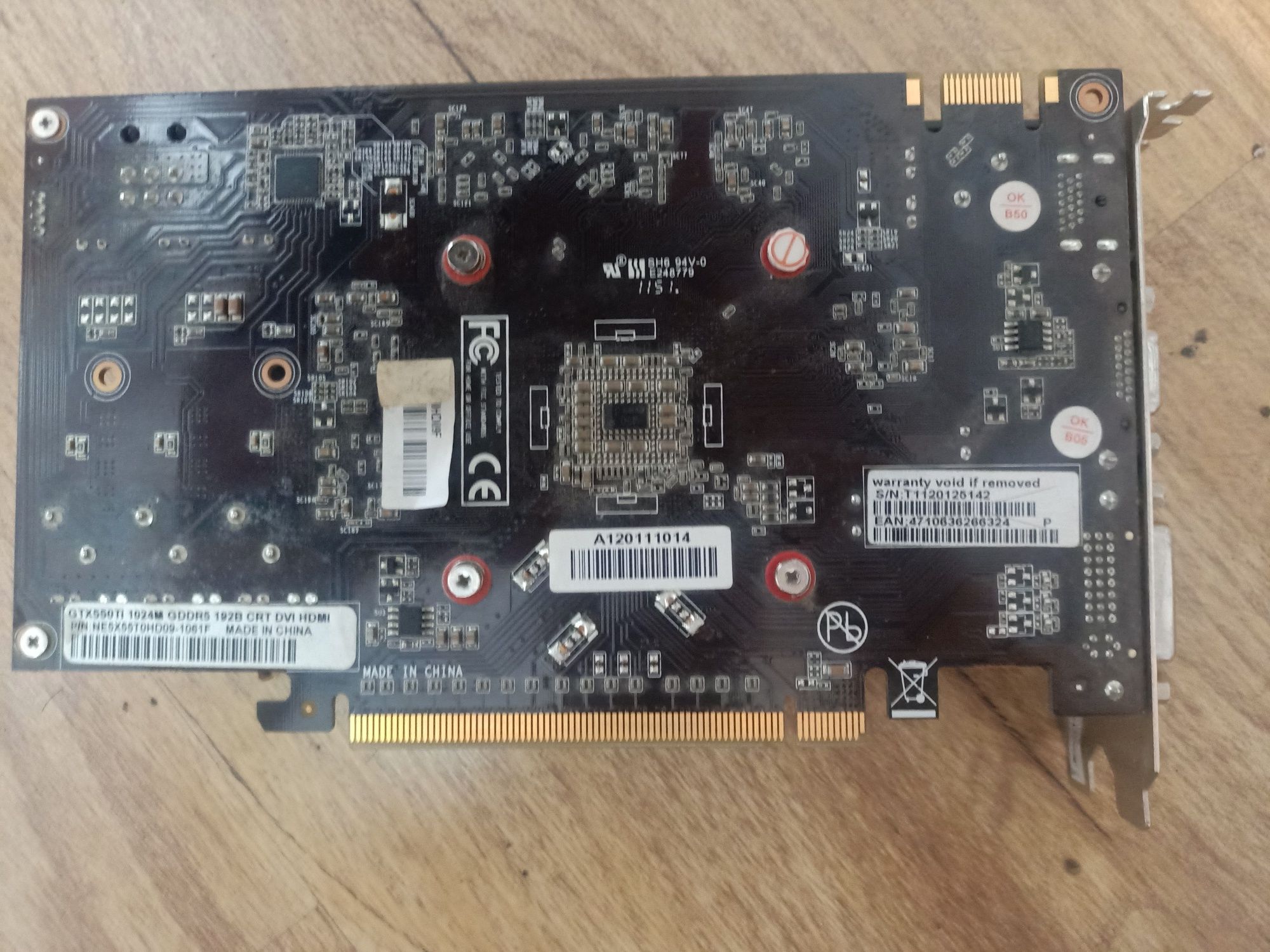 Palit GeForce 550ti 1gb ddr5