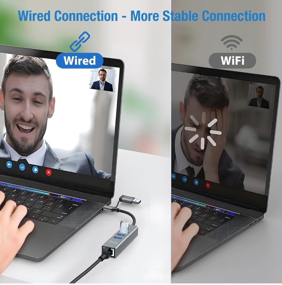 Omivine Adapter USB typu C na Ethernet