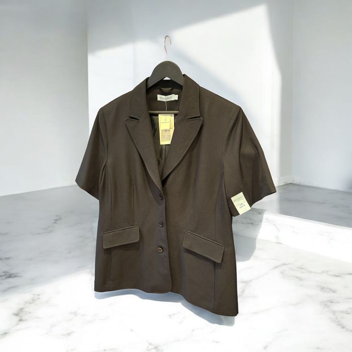 Primark Atmosphere czarna krótka marynarka z krótkim rękawem, r. 48