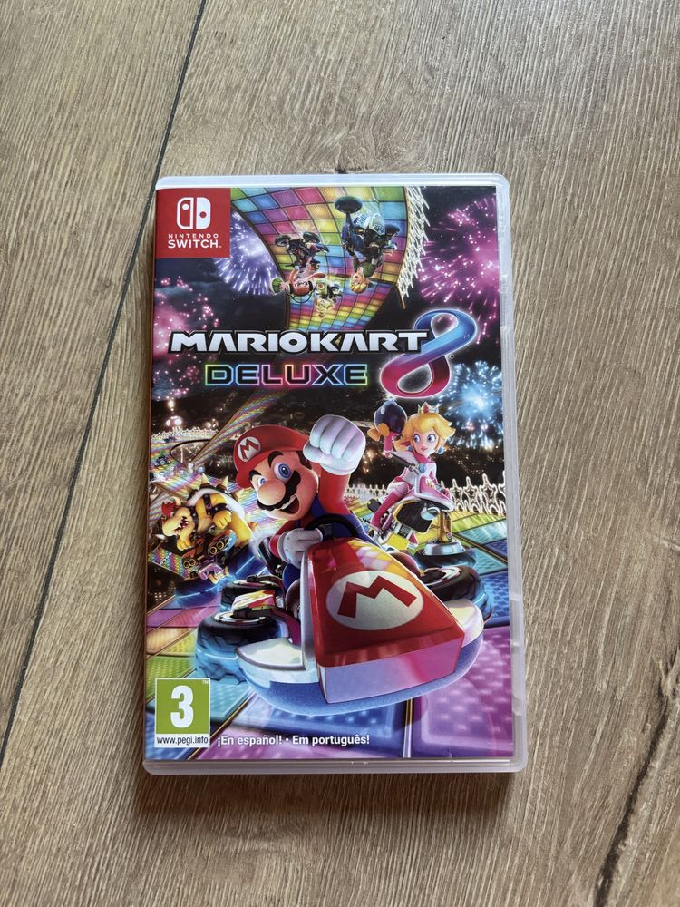 Nintendo switch oled + 2 gry mario kart i supersmash bros +akcesoria