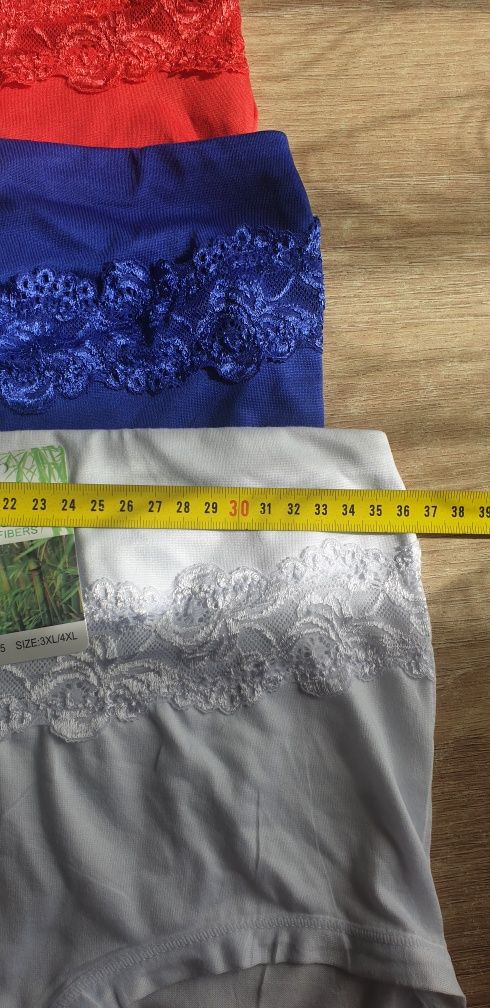 3×Damskie majtki figi z wysokim stanem 3 /4 XL