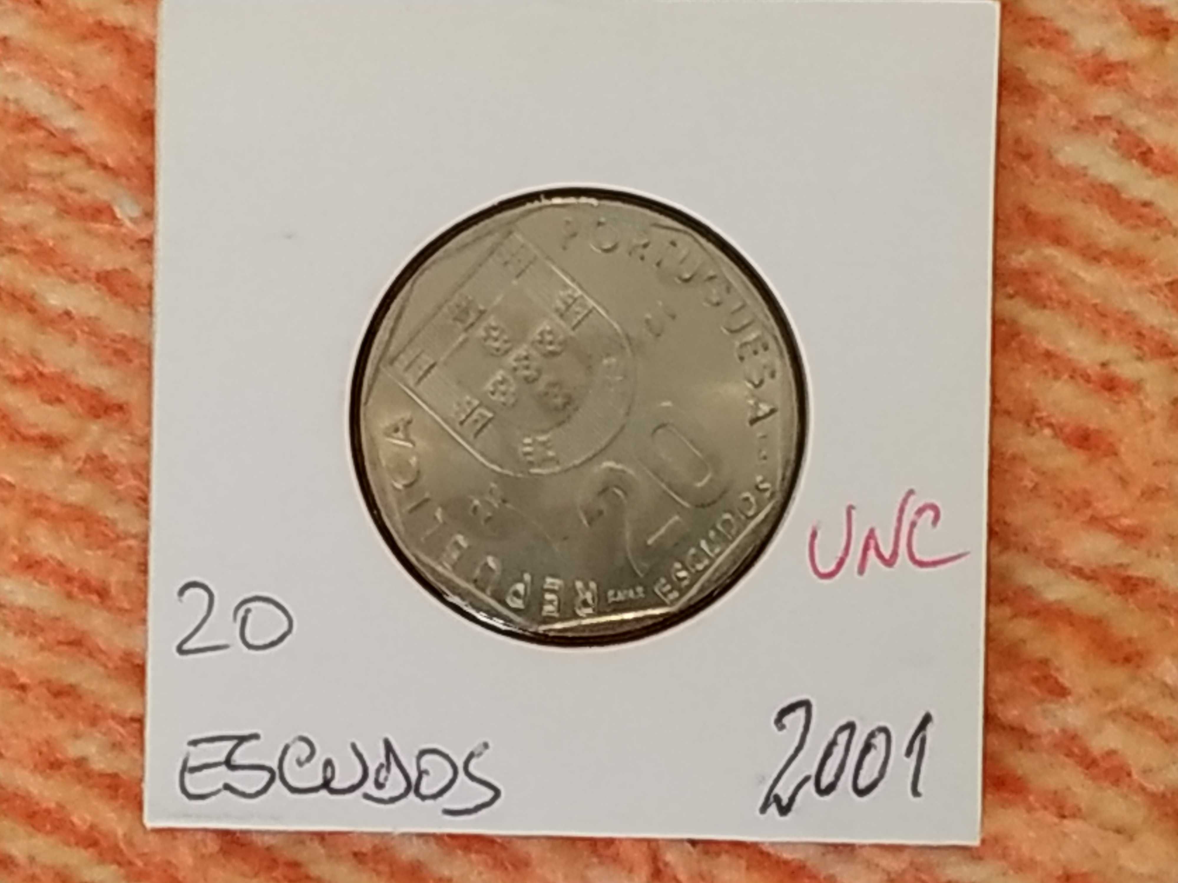 Portugal - moeda de 20 escudos de 2001