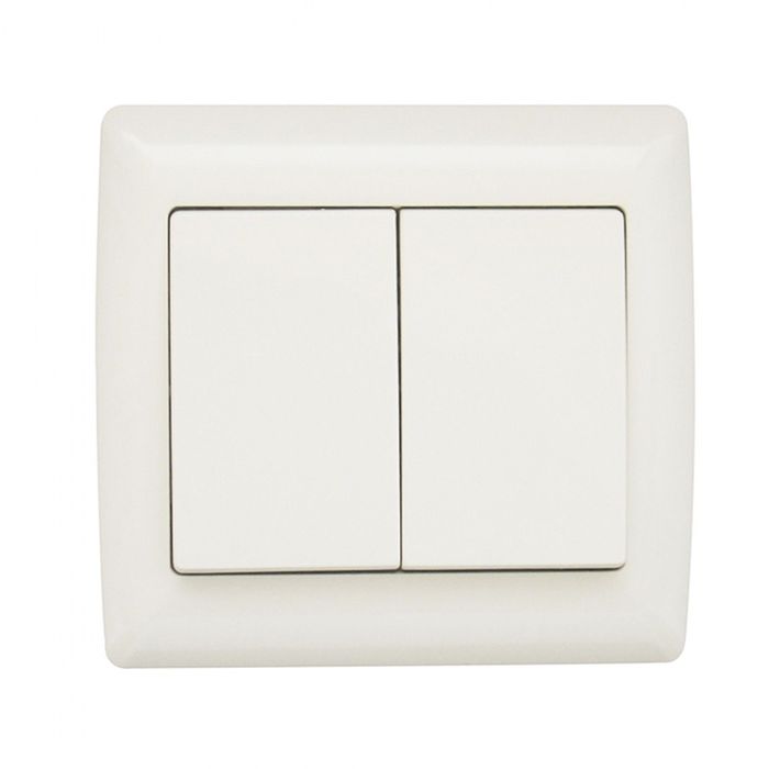 Comutador de Lustre Branco EFAPEL – Série Sirius 70 (Novo) [2 un]