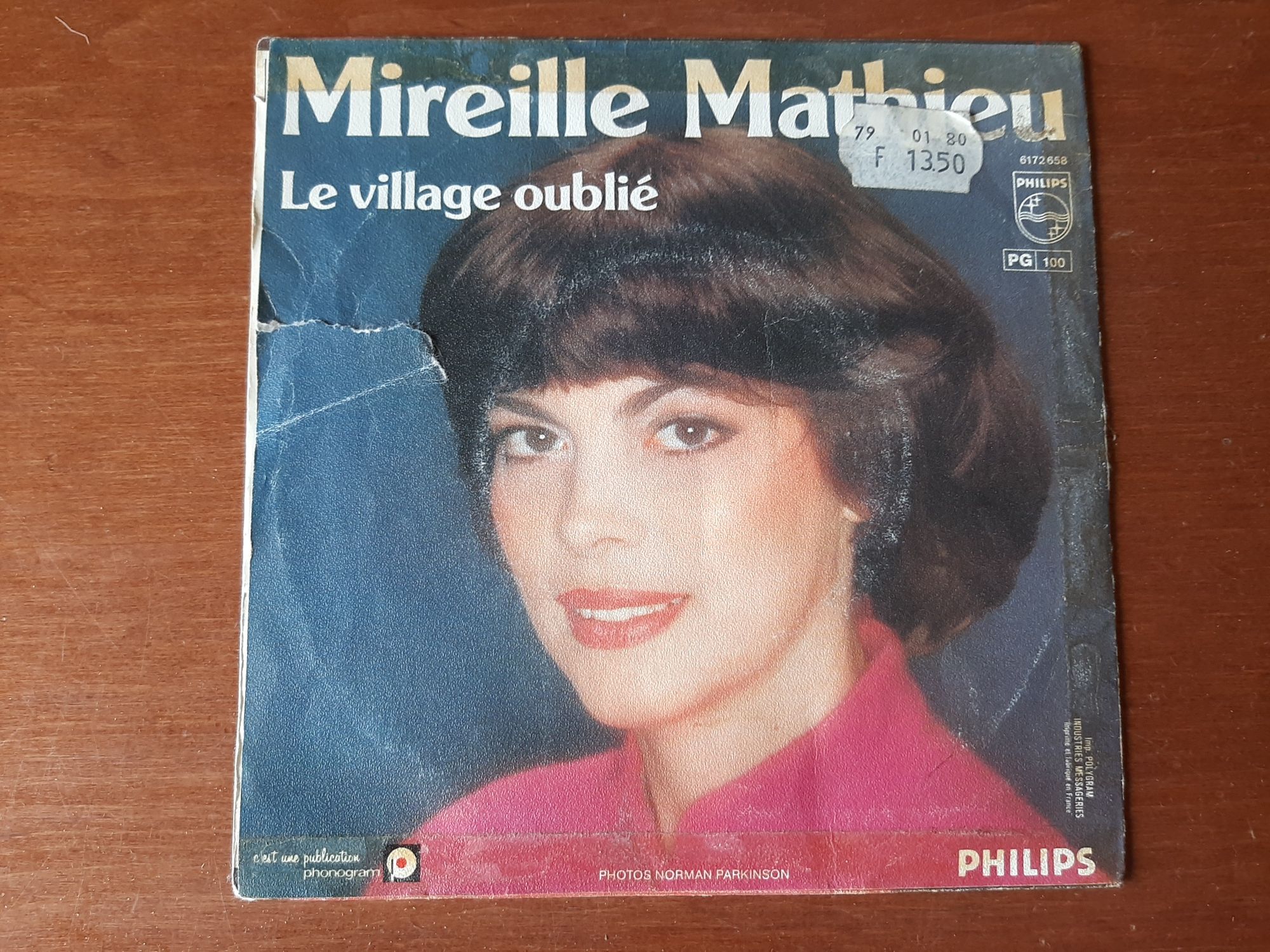 Płyta winylowa winyl Mireille Mathieu Par hasard / Le village oublie