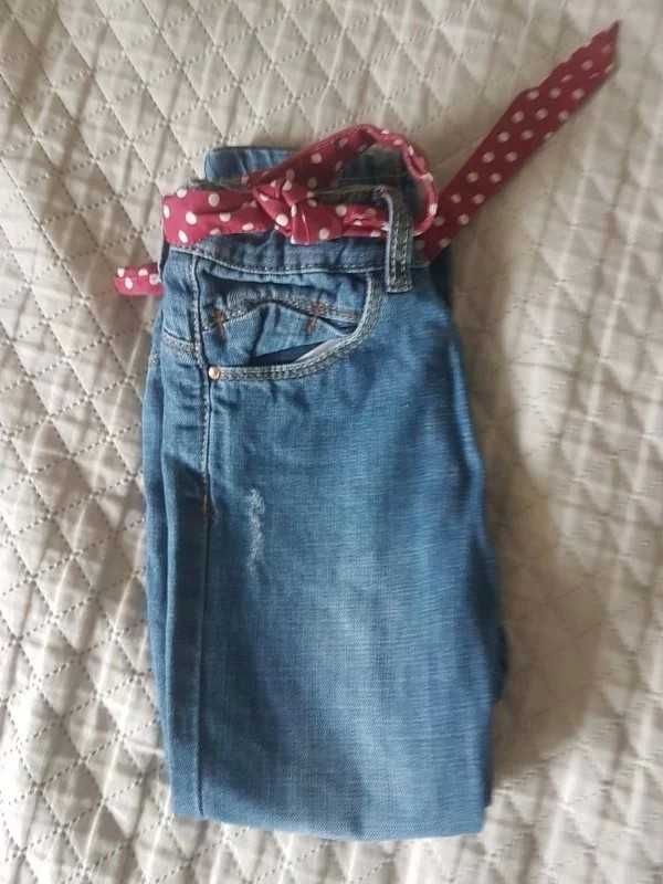 Spodnie Jeans dziewczęce, Zara 98