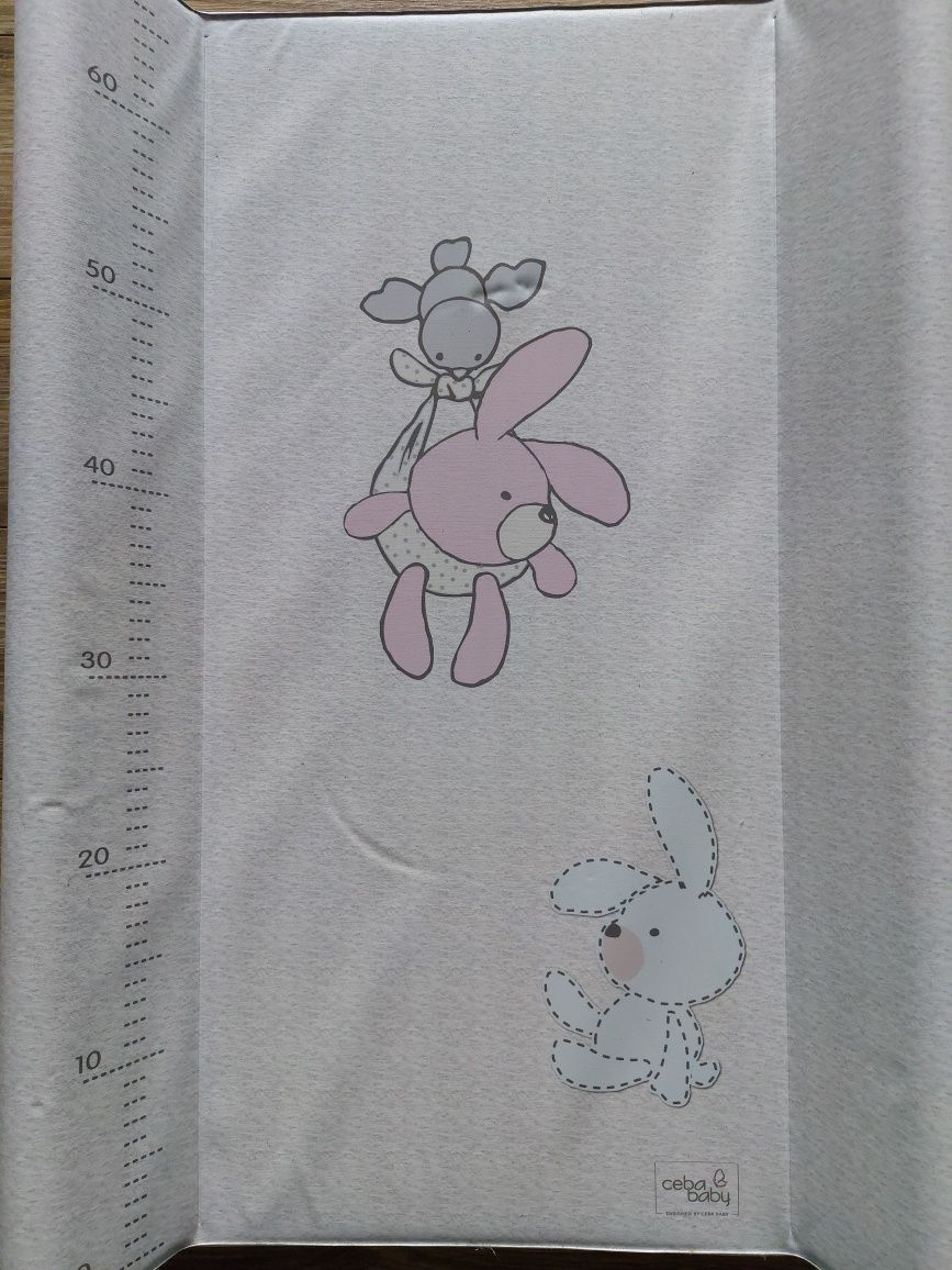 Przewijak twardy CebaBaby 70x50 + prześcieradełko