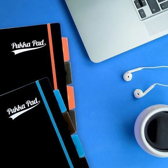 Kołozeszyt Pp A4/100K Pukka Pad Project Book Kratka Neon Pomarańczowy