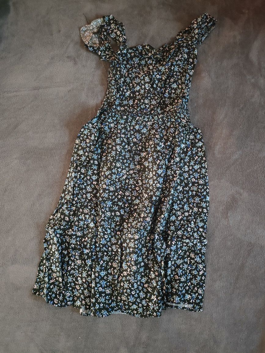 Nowa sukienka w kwiaty, s/m, vintage