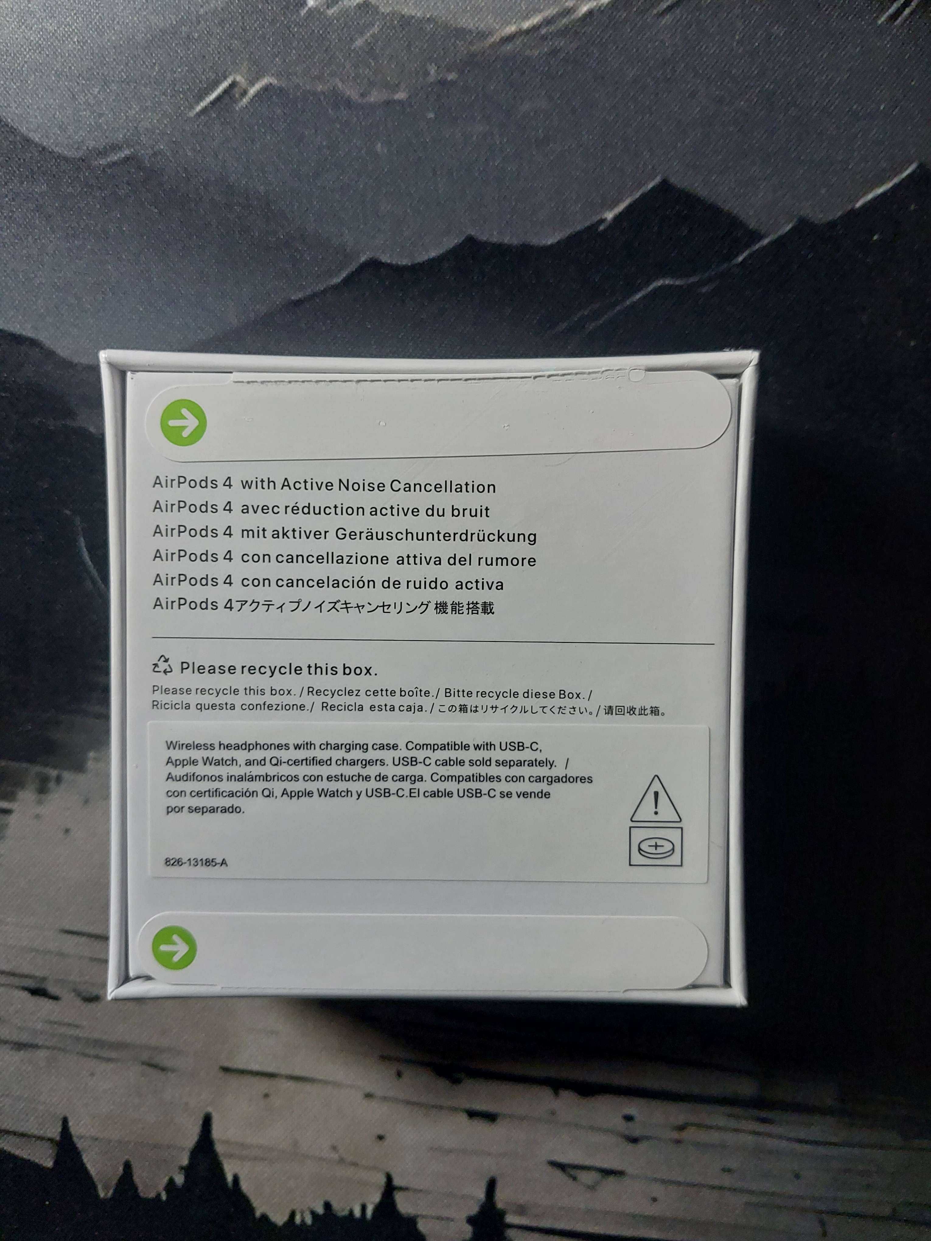 Airpods 4 active noise cancelling z potwierdzeniem zakupu