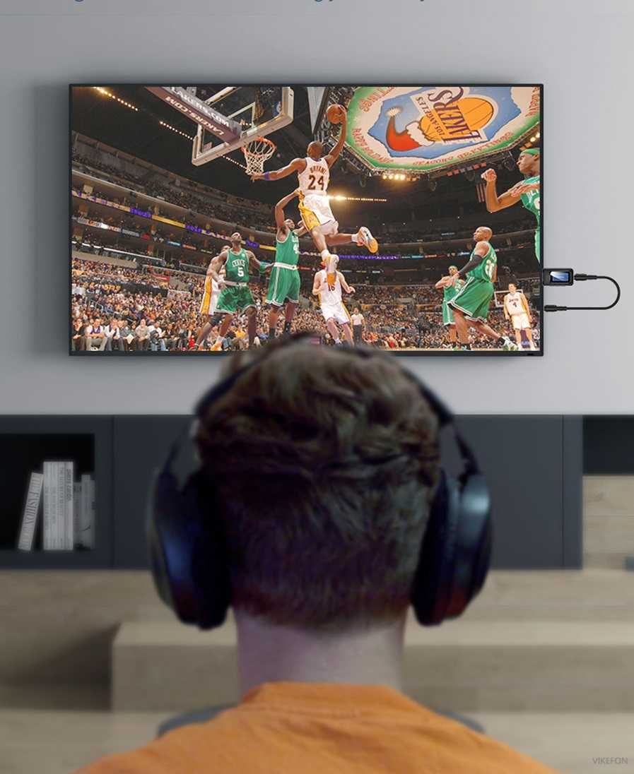 Nadajnik - odbiornik audio Bluetooth 5.0 z wyświetlaczem LCD BT-2IN1