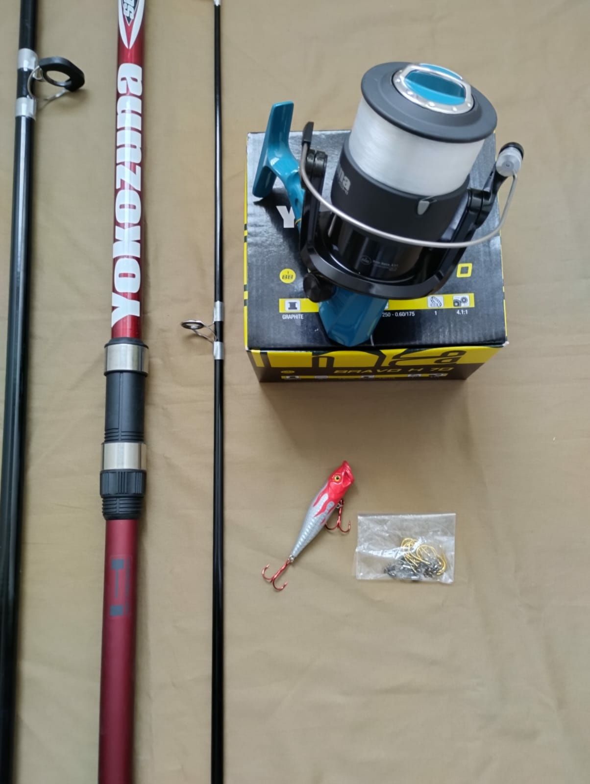 Cana surfcasting com carreto