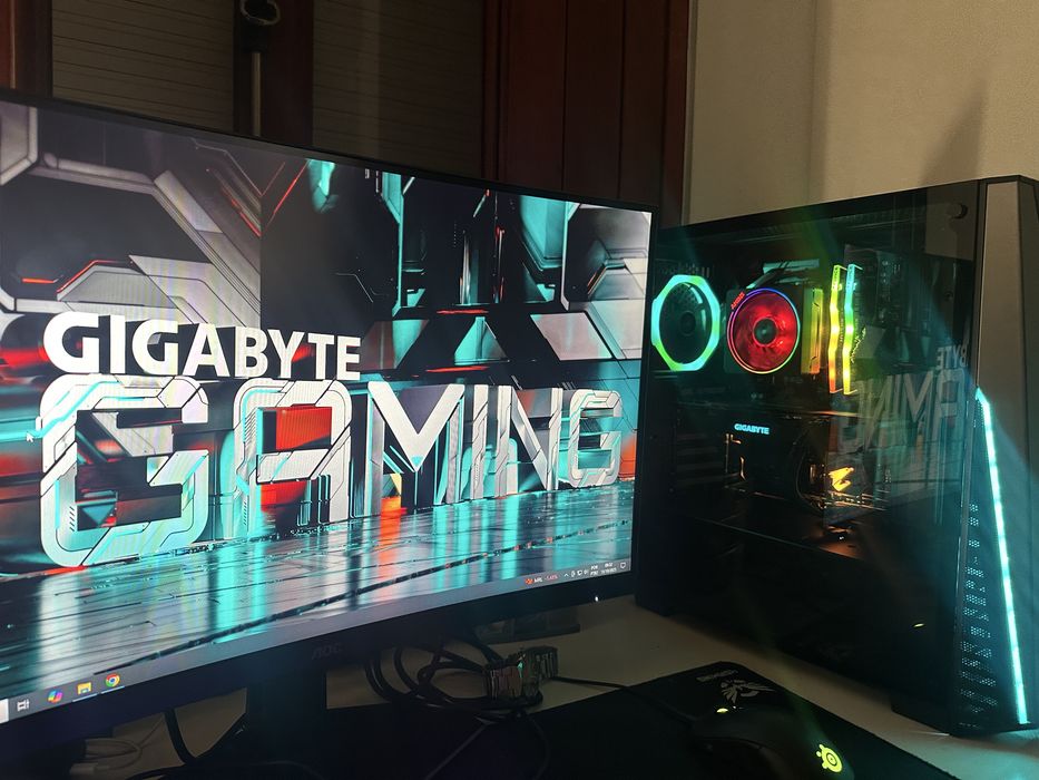 Pc gaming com monitor 32” RTX garantia
