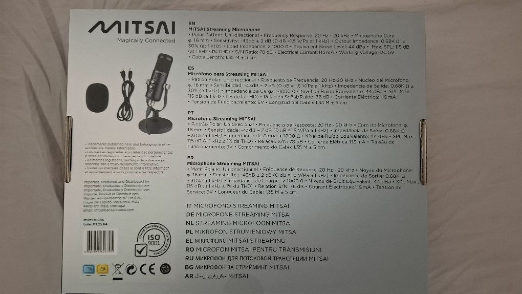 Microfone Mitsai Streaming 2.0