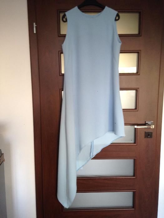Sukienka asymetryczna baby blue