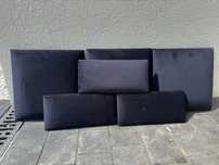 Granatowe panele tapicerowane 6 szt.