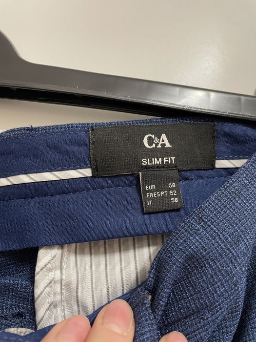 Garnitur granatowy slim fit 56/58