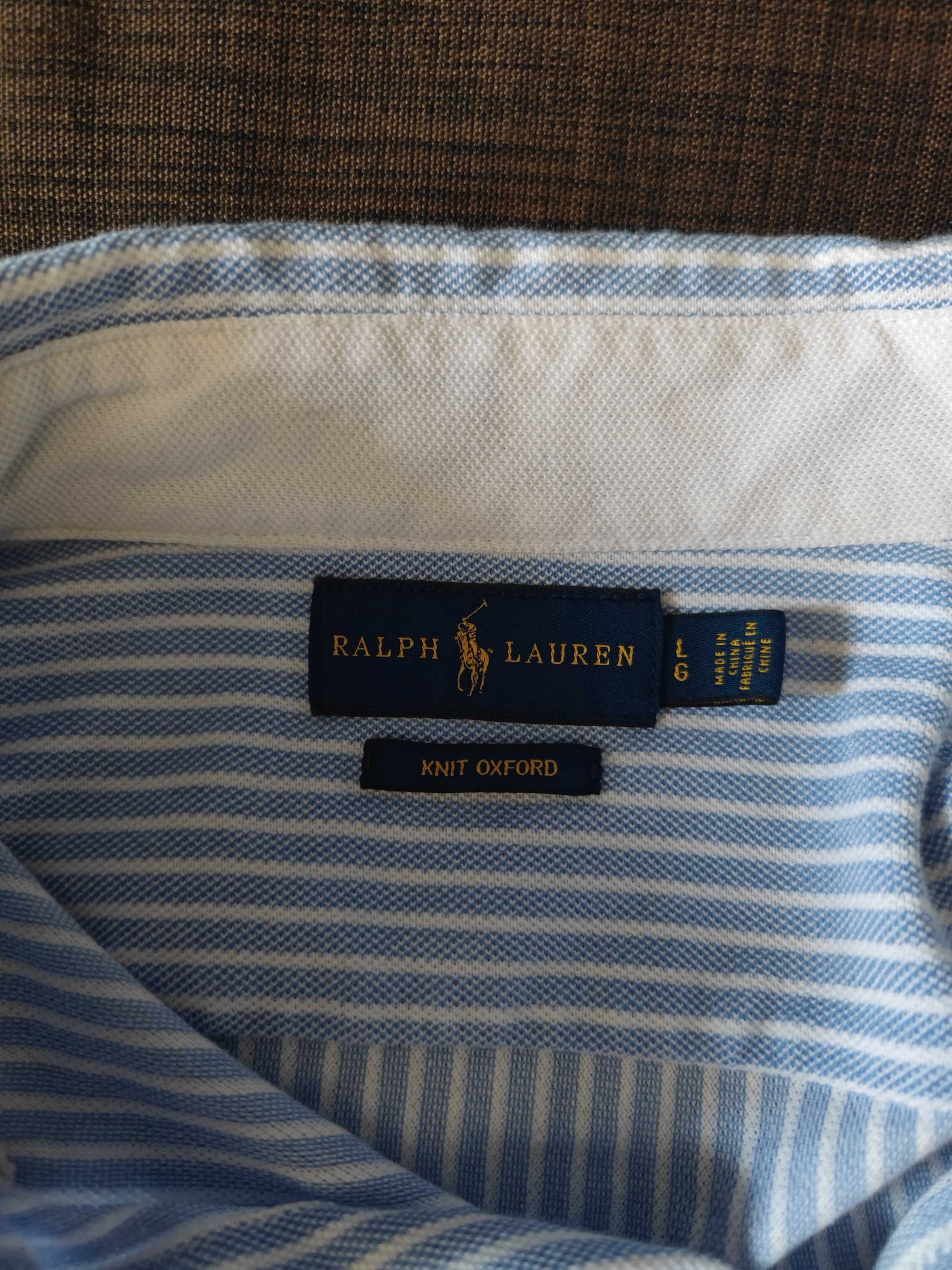 Женская рубашка Polo Ralph Lauren Fit Blue Striped Oxford (Л)