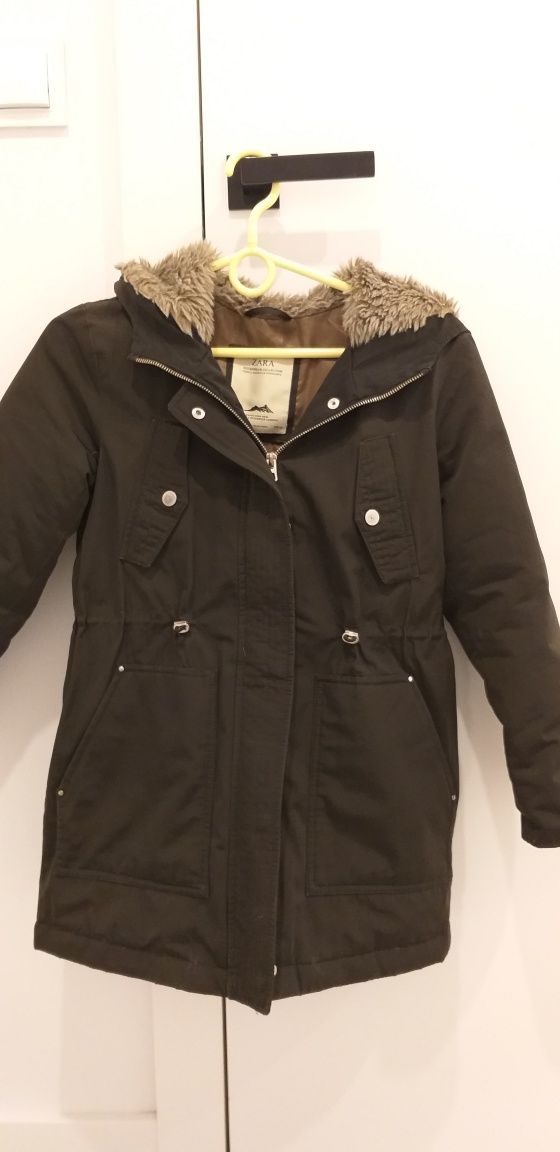 Kurtka puchowa Zara, parka 9-10 lat, 140 cm