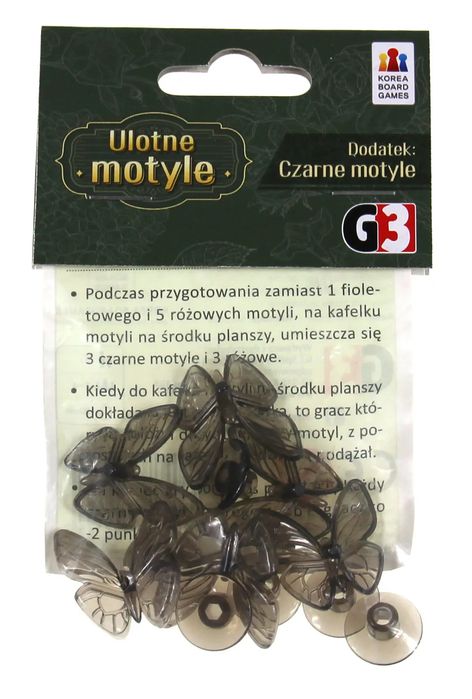 Gra Ulotne motyle: dodatek Czarne motyle. G3. Nowy Produkt