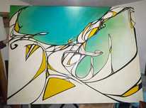 Quadro em graffiti usado