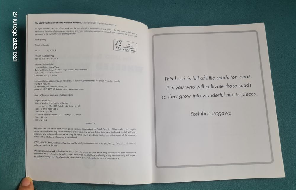 The Lego Technic Idea Book Wheeled Wonders. Isogawa
Autor Yoshihito Is