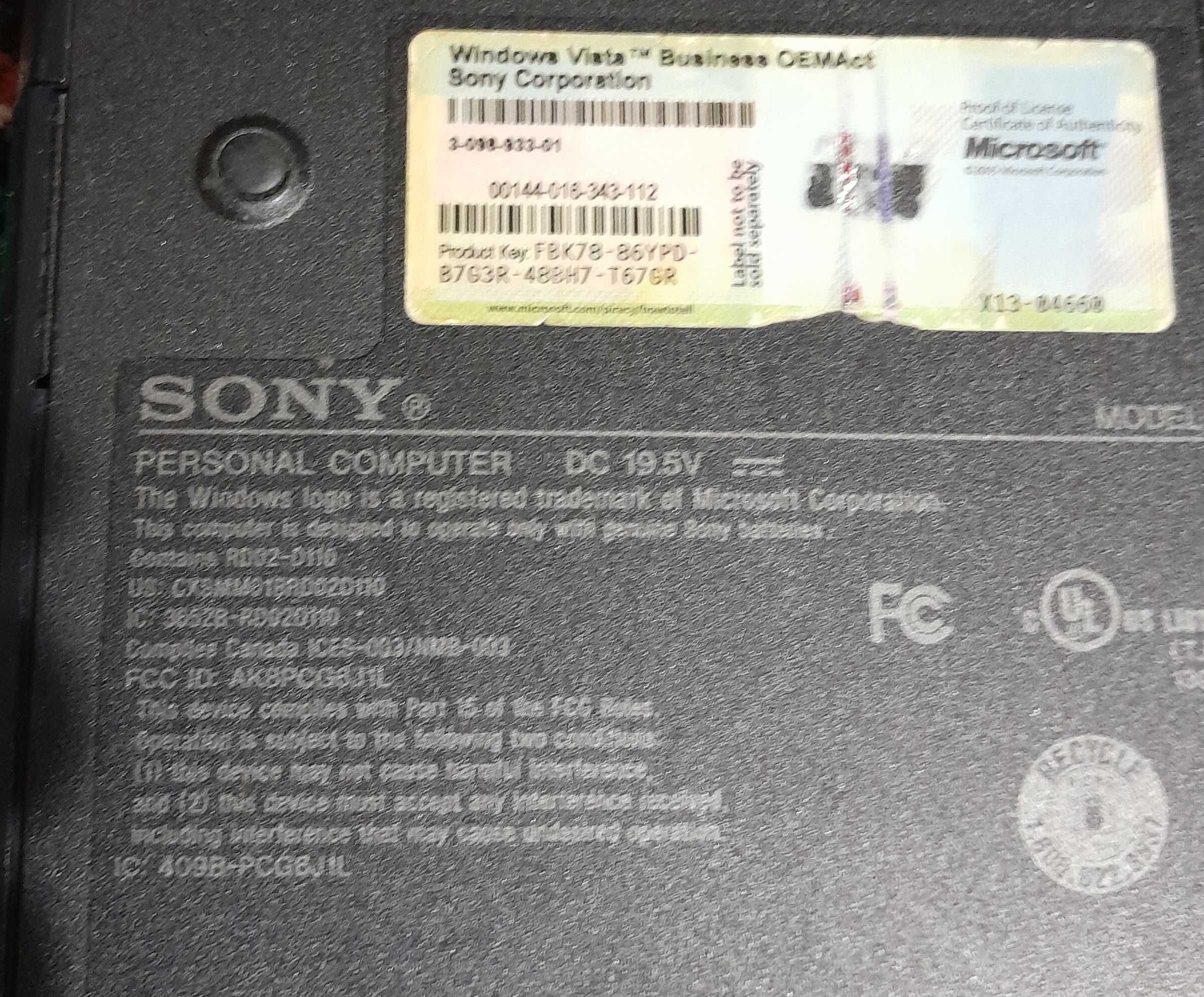 Ноутбук sony pcg-6q1l