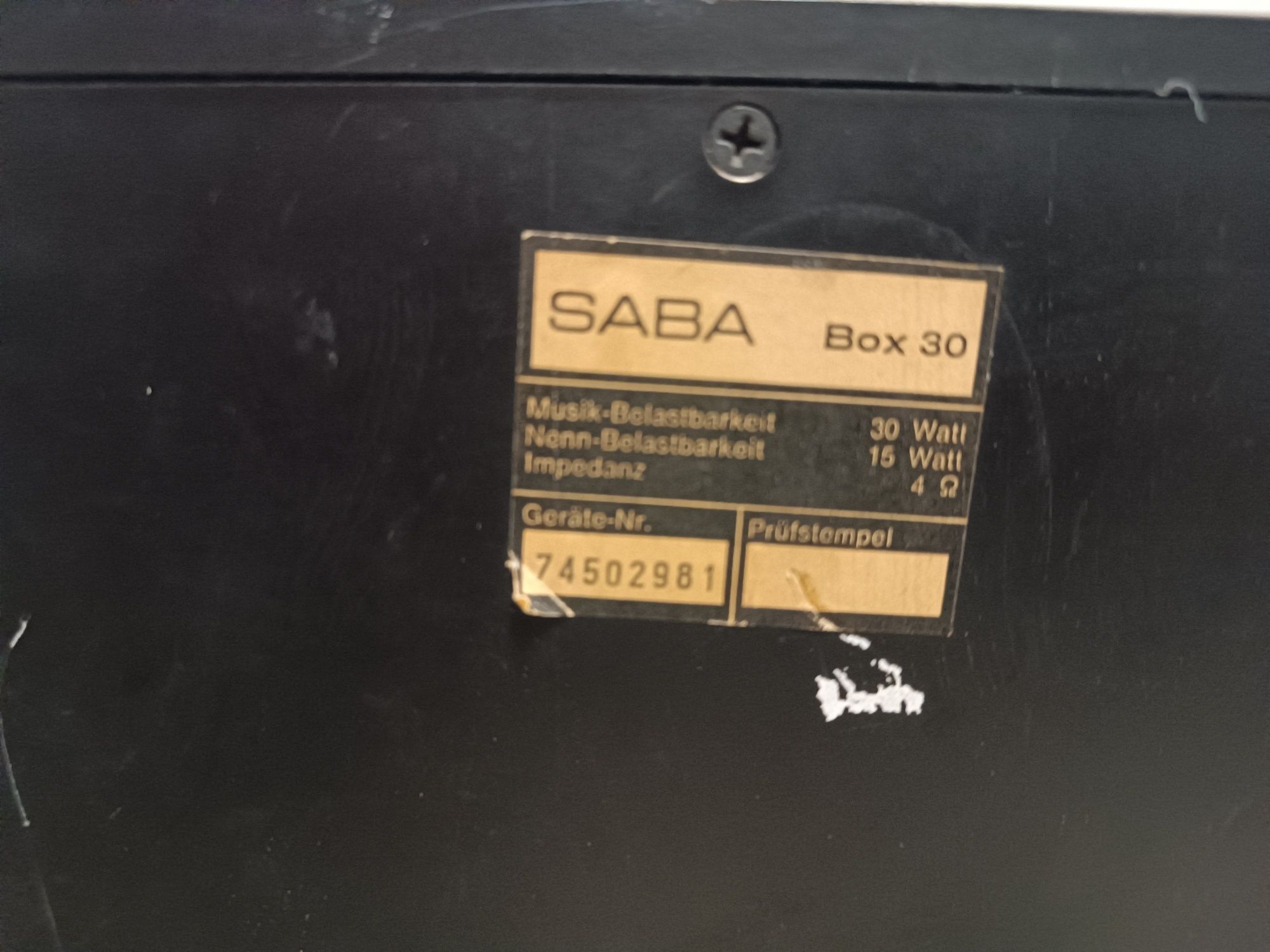 Kolumny Saba box30 lata 75 Oraz inne kolumny.