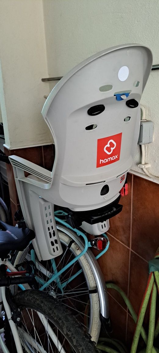 Cadeira bicicleta porta criança Hamax com fixador