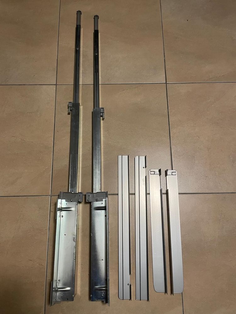 Prowadnice do szuflad o dlugości 116cm