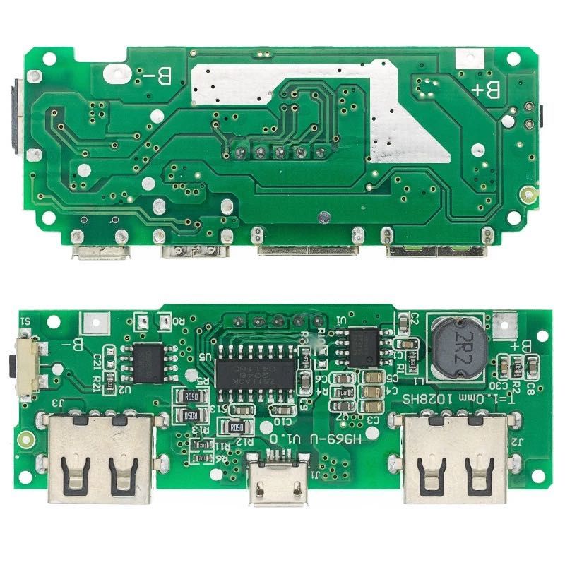 Плата для повербанка 18650, плата для павербенка dual 2 usb 5v 2,4 A