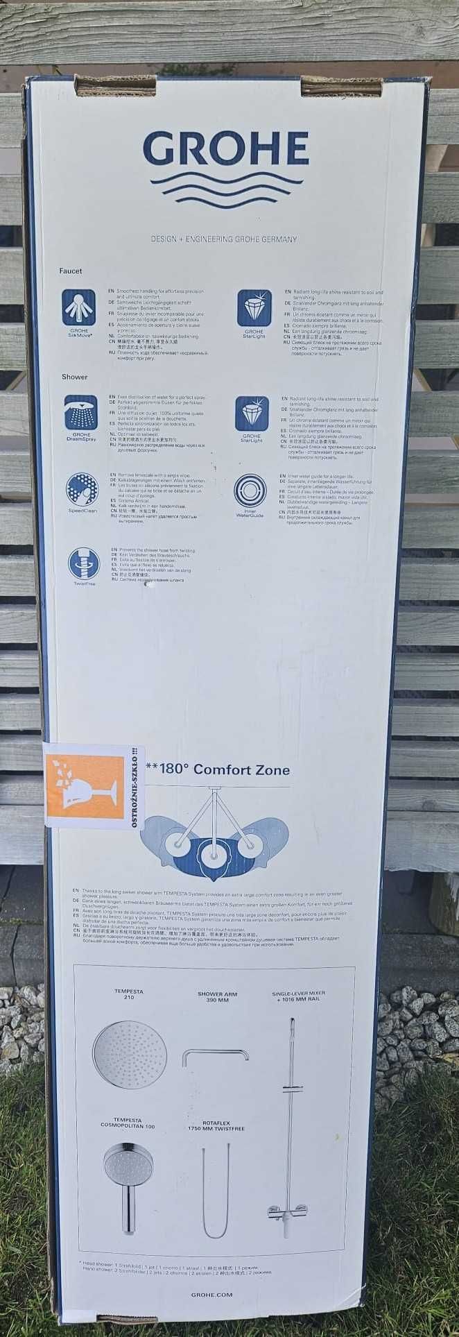 GROHE system natryskowy z baterią termostatyczną