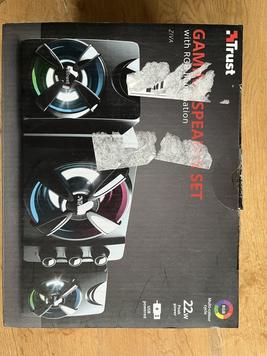 Trust Ziva – Gamingowy zestaw głośników RGB | USB | 22W