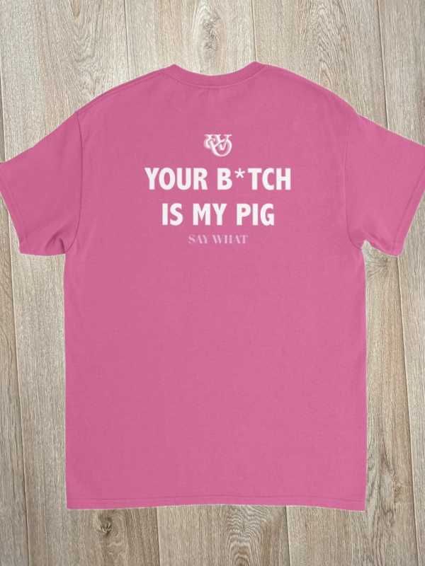 T-shirt Cor de rosa