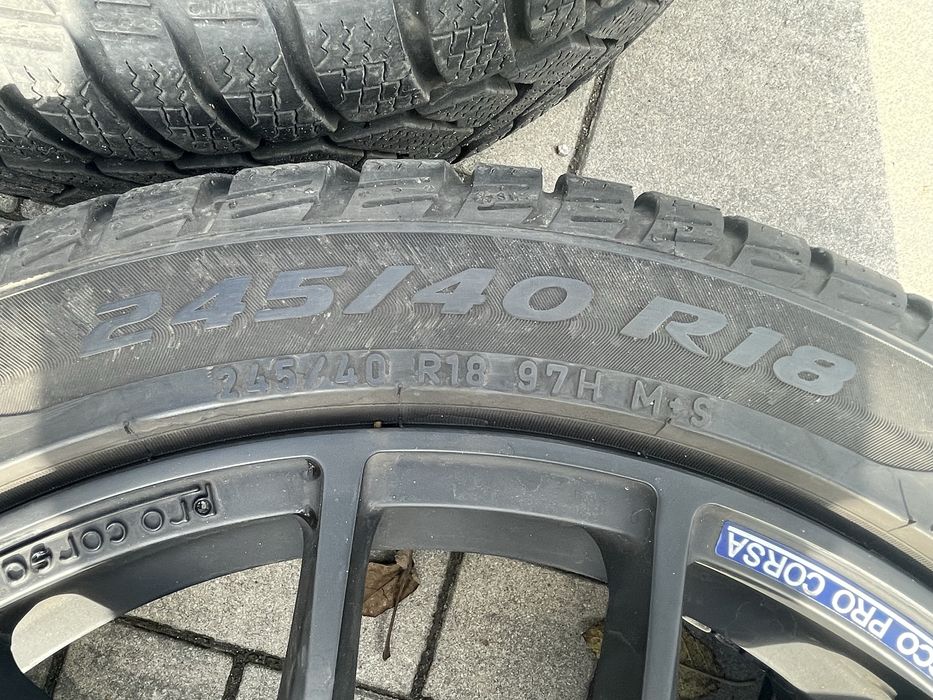 Felgi aluminiowe sportowe Sparco Pro Corsa, z oponami zimowymi