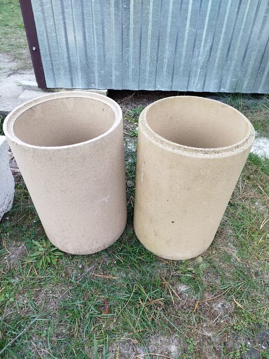 Dwa wkłady ceramiczne i trójnik śr. 20 cm
