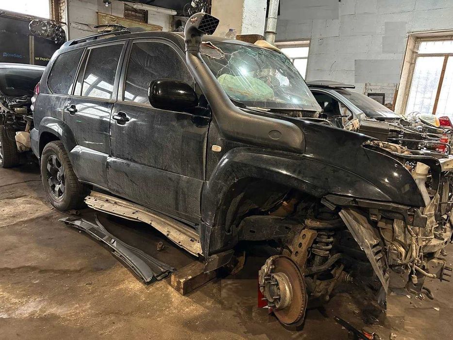 Разборка Toyota Prado 120 АКПП 4л двигатель дверь кузов ходовка