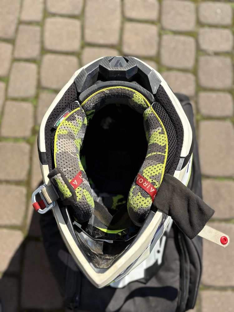 Kask Airoh Aviator 3 Rampage + gogle acurri armega 100%