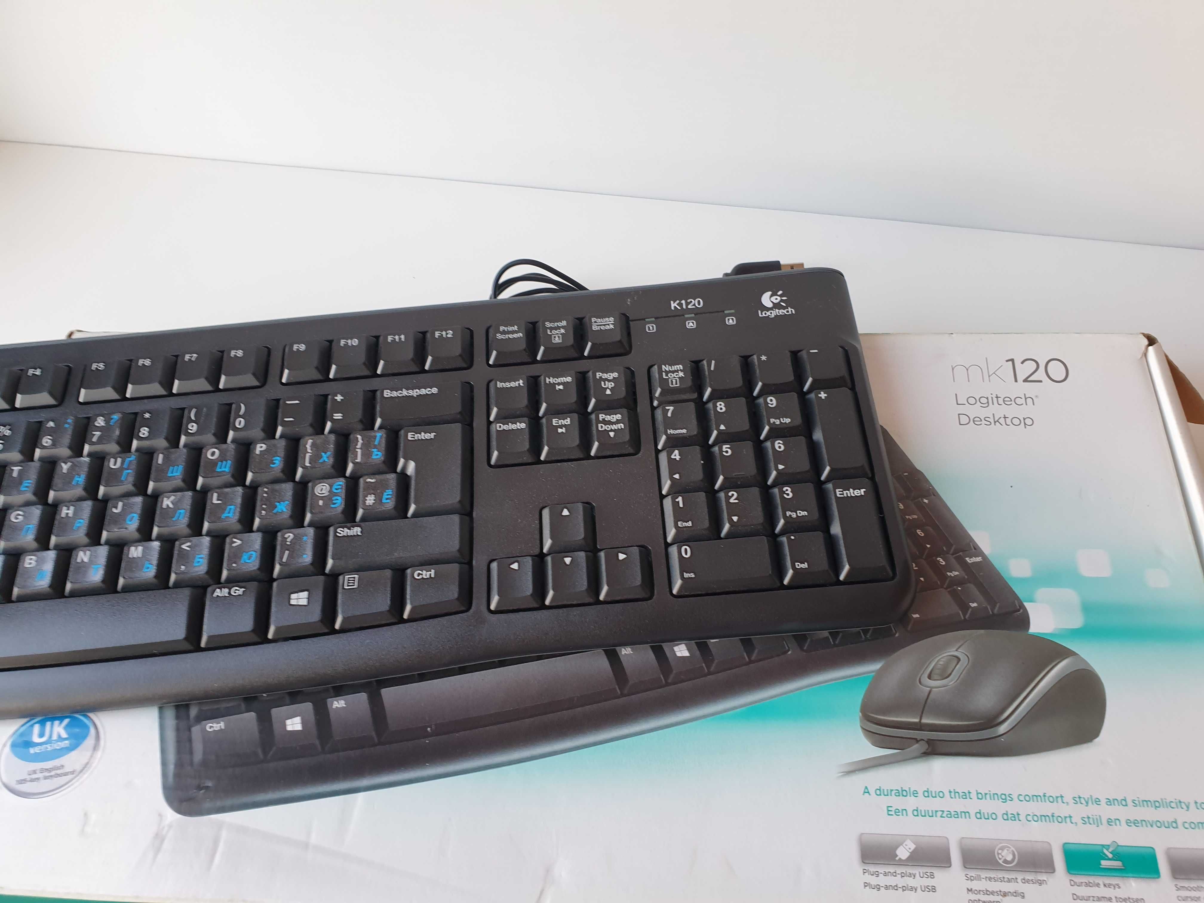 клавіатура  Logitech миша USB